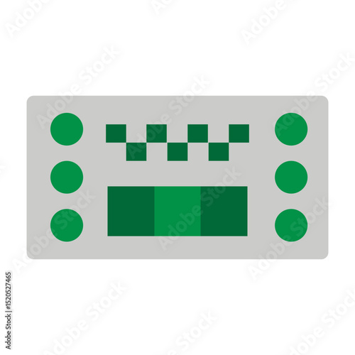 Taxi Meter Vector Flat Icon Design