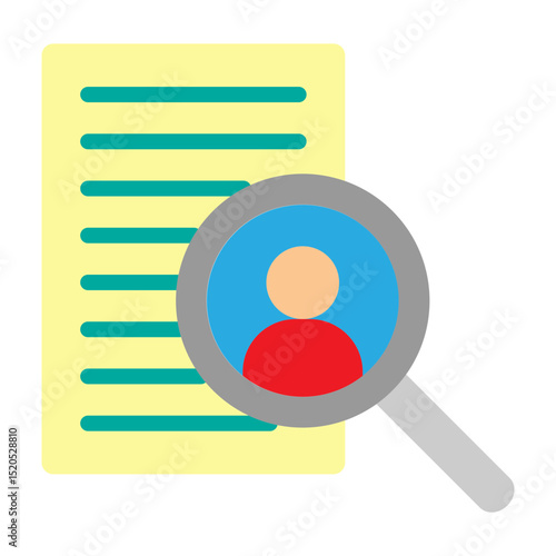 Candidate Vector Flat Icon Design
