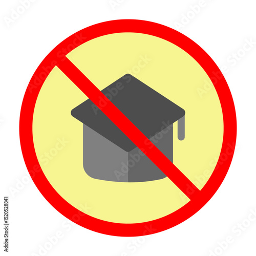 Uneducated Vector Flat Icon Design