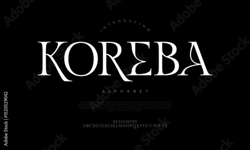 Stylish serif display font with modern curves and elegant contrast. Ideal for luxury branding and editorial design