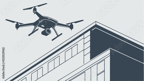 Drone inspection services aerial photography building survey roof inspection drone technology modern architecture