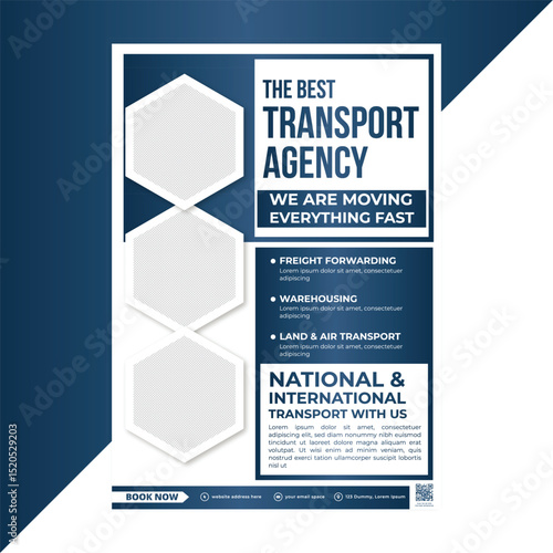 Discover Professional Freight Transport Agency Services for Reliable Cargo Delivery – Customizable Flyer Template for Your Logistics Business