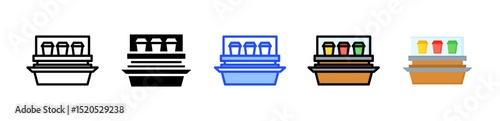 Goods Icon Collection With Multiple Styles