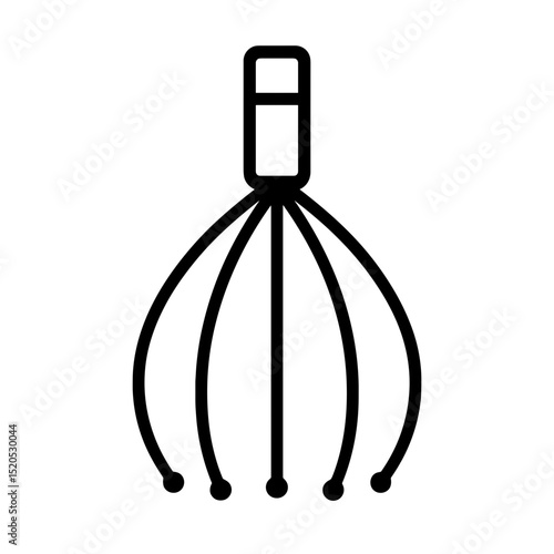 Head massager outline icon