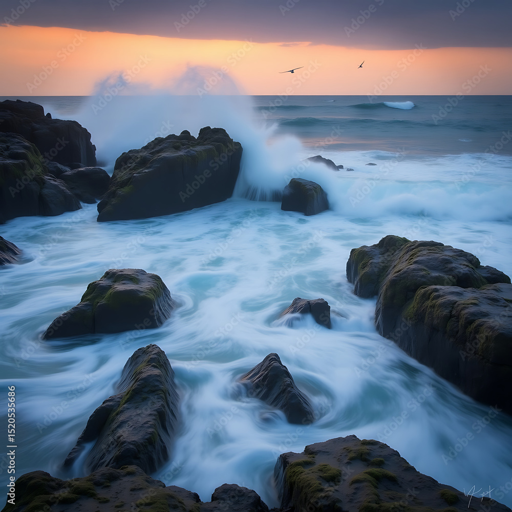 Obraz premium sunrise over the sea