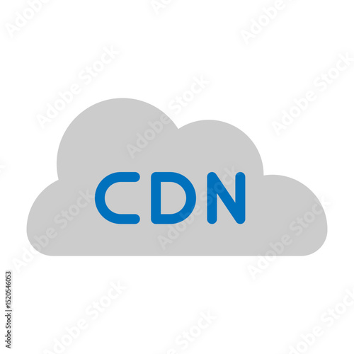 Content Delivery Network Vector Flat Icon Design