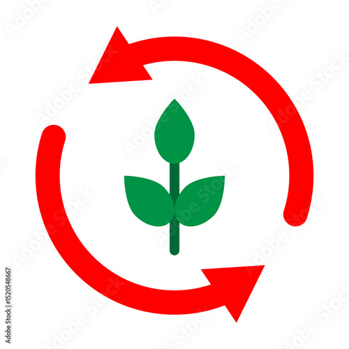 Composting Vector Flat Icon Design