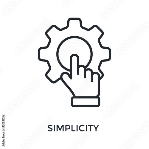 Simplicity Icon Outline Style. Vector Illustration For Graphic Design