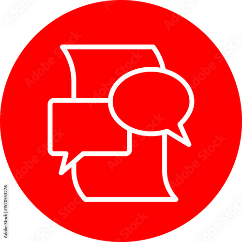 Chat Transcript Vector Line White Circle Red Free Download Chat Transcript Vector Line White Circle Red - GFXLoad
