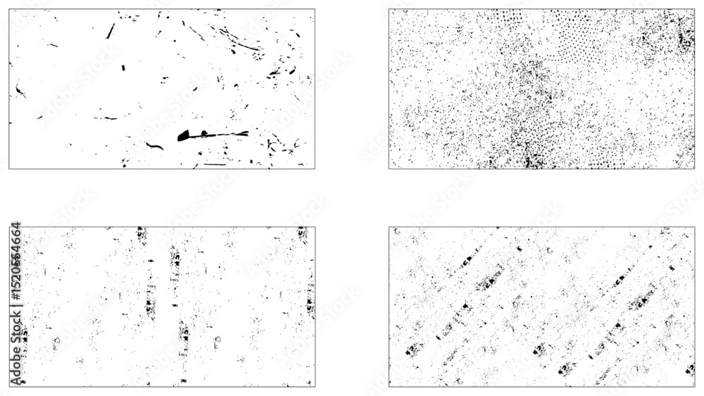 Black dotted texture element collection. Stippled shade object pack, Grunge texture monochrome set elements with spotted canvases. Black dotted texture element collection. Stippled shade object pack, Grunge texture monochrome set elements with spotted canvases.