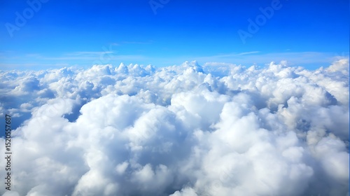 Above the clouds clear blue skies