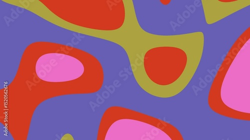 Abstract colorful shapes blending in vibrant colors creating a modern art background