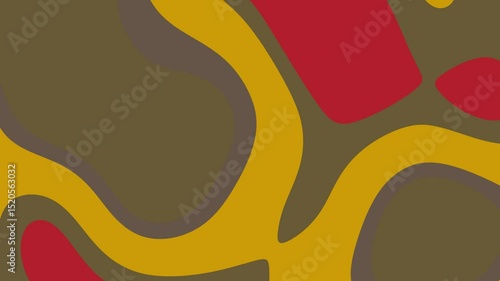 Abstract colorful shapes blending in warm tones with smooth curves and flowing patterns