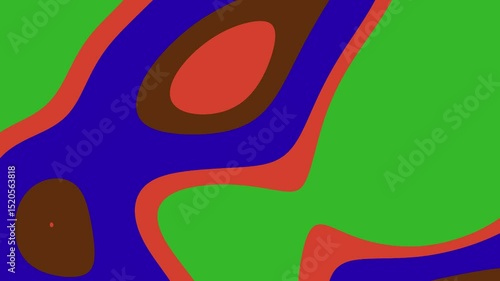 Abstract colorful shapes intertwining in vibrant hues, creating a visually stimulating pattern