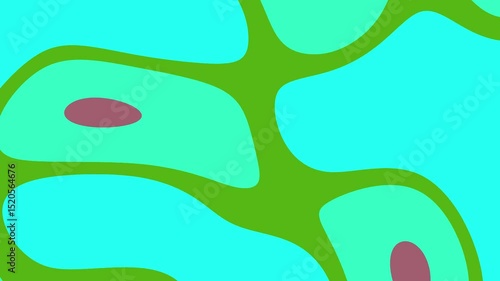 Abstract colorful shapes with smooth curves and organic forms creating a vibrant background