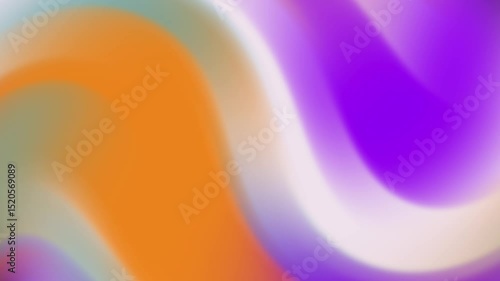 Abstract colorful waves blending in vibrant hues of orange, purple, and white, creating a dynamic background