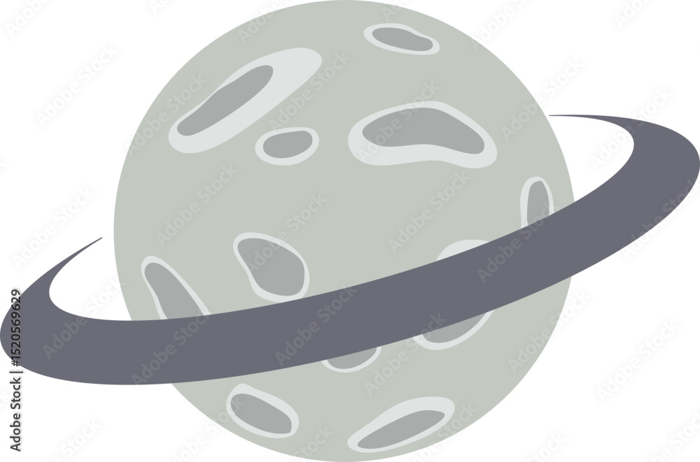 Ringed Planet Illustration Ringed Planet Illustration