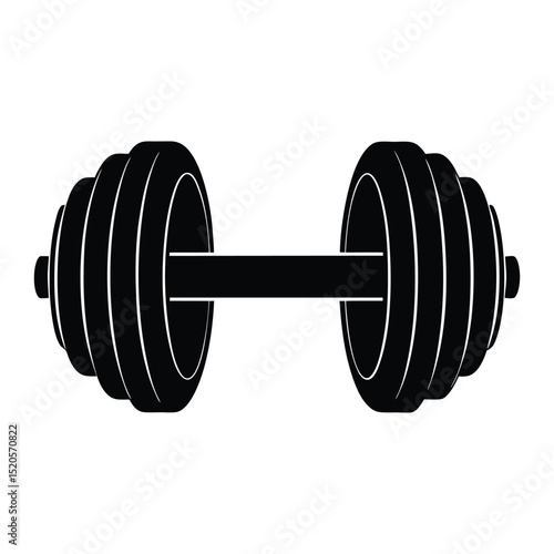 dumbbell isolated on white background