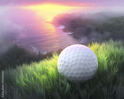 Sunrise golf ball vista