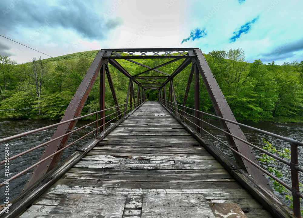 Obraz premium Deerfield River - Florida, Massachusetts