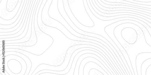 Stylized topographic map design with abstract contour lines, elevation curves, terrain pattern background, modern geographic design.