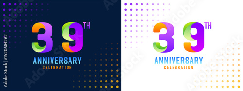 39th anniversary logo with colorful colors