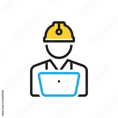 Multi color icon for worker