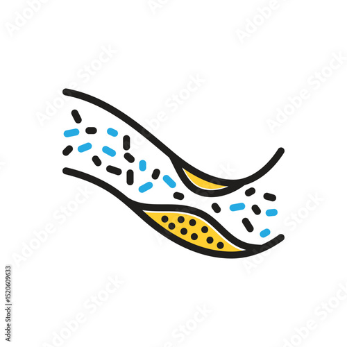 Multi color icon for cholesterol