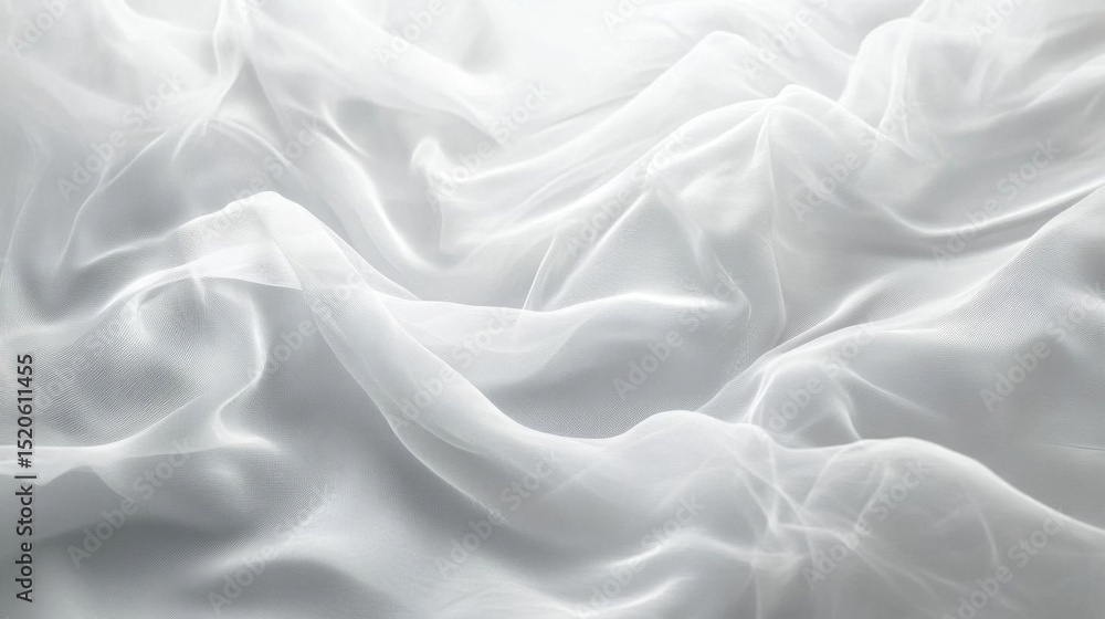 Soft White Fabric Drapes Elegantly With light and Shadow, Creating texture background Soft White Fabric Drapes Elegantly With light and Shadow, Creating texture background