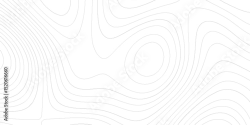 Minimalistic Detailed Terrain Relief Map  of Artistic Topographic Lines Creating Organic Wave Patterns with Contour Line Pattern for Modern Geographical background.