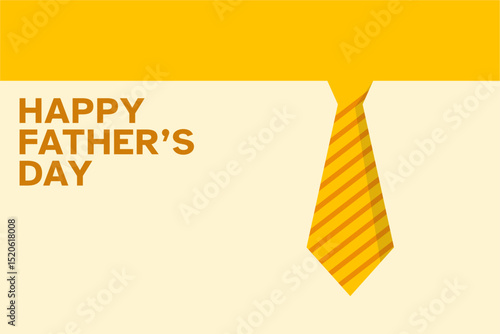 Happy Father's Day celebration design, stylish tie illustration perfect for greeting cards and banners