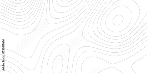 Minimalistic Detailed Terrain Relief Map  of Artistic Topographic Lines Creating Organic Wave Patterns with Contour Line Pattern for Modern Geographical background.