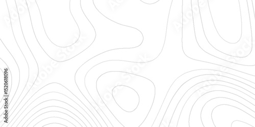 Minimalistic Detailed Terrain Relief Map  of Artistic Topographic Lines Creating Organic Wave Patterns with Contour Line Pattern for Modern Geographical background.