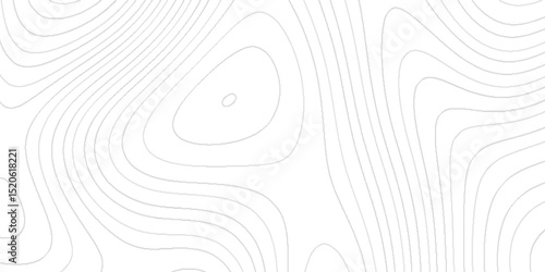 Minimalistic Detailed Terrain Relief Map  of Artistic Topographic Lines Creating Organic Wave Patterns with Contour Line Pattern for Modern Geographical background.