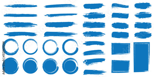 Collection of vector paint brush stroke, ink splatter, grunge line and artistic design elements. Vector brush stroke decorative grunge design banner background. eps 10