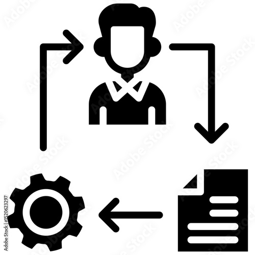 Project Management glyph icon