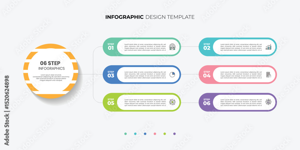 infographic label design with circle infographic template design and 4,5,6 options or steps. Can be used for process diagram, presentations, workflow layout, banner, flow chart, info graph infographic label design with circle infographic template design and 4,5,6 options or steps. Can be used for process diagram, presentations, workflow layout, banner, flow chart, info graph