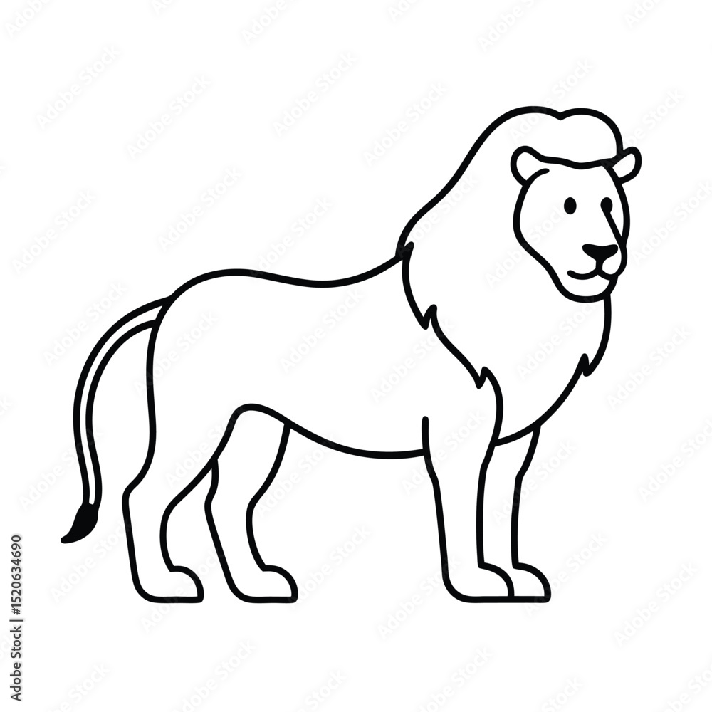 Obraz premium silhouette of a lion