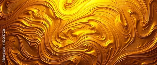 Swirling, opulent gold abstract texture; luxurious metallic background,  golden wallpaper,  abstract background