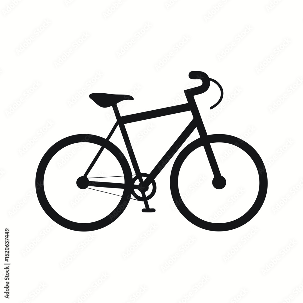 Bicycle Vector icon silhouette Bicycle Vector icon silhouette