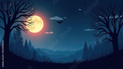 halloween night background