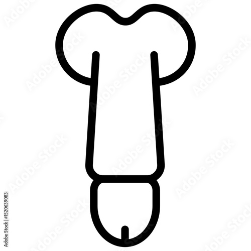 penis line icon