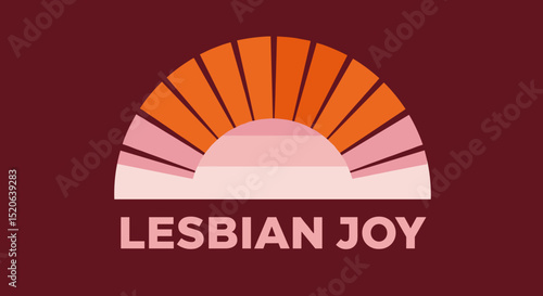 Lesbian Joy: Celebrating LGBTQ+ Love and Pride with Vibrant Graphic Art