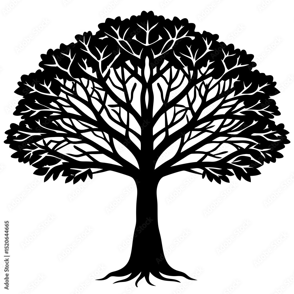 Fototapeta premium vector tree silhouette