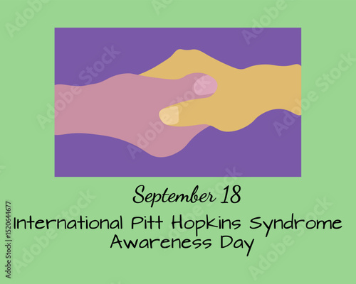 International Pitt Hopkins Syndrome Awareness Day, horizontal poster, banner or flyer about a rare disease