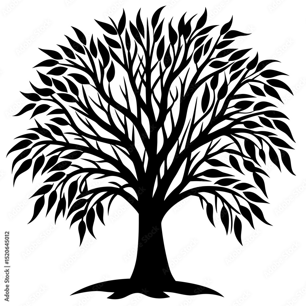 Obraz premium black and white tree
