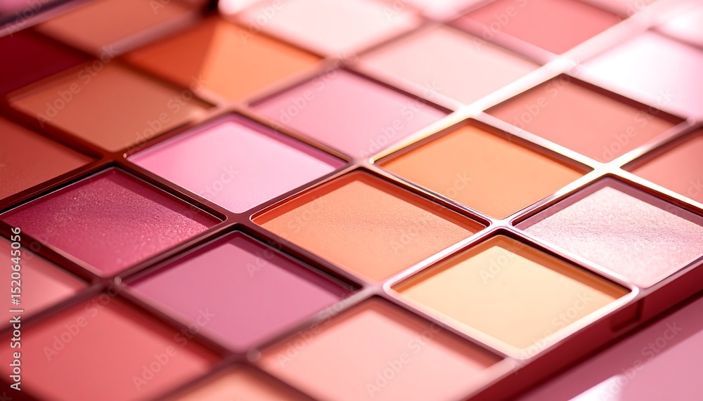 Close-up of a colorful eyeshadow palette Close-up of a colorful eyeshadow palette