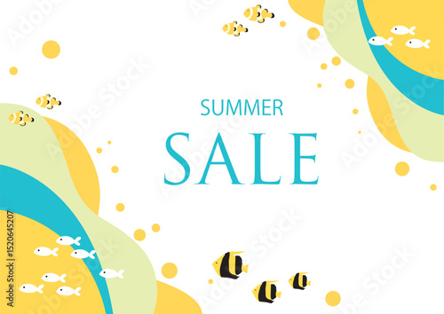 Cool summer image background material