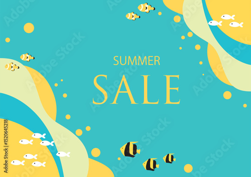 Cool summer image background material
