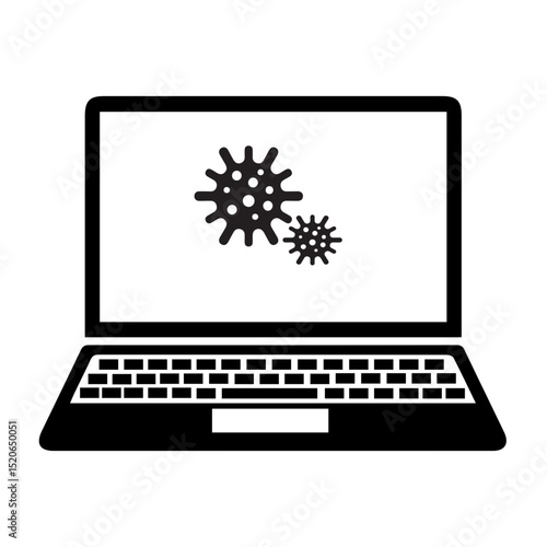 Virused Laptop Icon